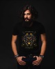 t-shirty męskie Koszulka organiczna z nadrukiem Robotic Cyborg Owl