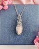 wisiory Naszyjnik Jadeit stal chirurgiczna wisiorek handmade wirewrapping