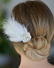 Ślubne ozdoby do włosów Vivienne- ozdobna wsuwka do włosów soutache