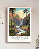 plakaty Argentyna, Brazylia - Wodospad Iguazu - Plakat, pamiątka dla podróżnika