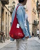 torby na ramię Koronkowa torba shopper NAMINESO SCOOP  czerwona