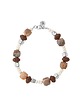 bransoletki z kamieni naturalnych Bransoletka Boho Chic - Mix cztery kamienie - Srebrna