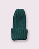 czapki damskie Czapka beanie z wełny merynosa handmade BUTELKOWA ZIELEŃ