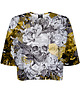 t-shirt damskie DR.CROW T-shirt Krótki CROP Skull in Flower