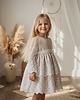 sukienki dla dziewczynki Sukienka Rosa beż i ecru z koronką