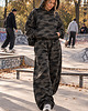 komplety damskie Dres Como Hoodie + Baggy 2W1 -Moro