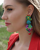 kolczyki soutache Frida-Kolorowe kule - kolczyki sutasz