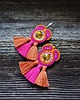 kolczyki soutache Etniczne- kolorowe kolczyki soutache