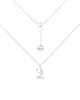 chokery Srebrny choker pancerka ze znakiem zodiaku Panna