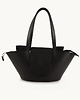 torebki do ręki Torebka Skórzana Miss O'Leather Baguette czarna