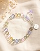 bransoletki z kamieni naturalnych Bransoletka Rainbow Circle Slim, naturalny fluoryt i srebro 925