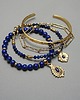 bransoletki z kamieni naturalnych Zestaw bransoletek Lapis lazuli /set/  - Szlachetna kolekcja