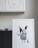 grafiki i ilustracje Duża grafika z Buldogiem Francuskim 50x70 cm