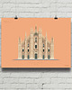 plakaty Duomo Di Milano - plakat giclee art