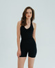 biustonosze damskie Stanik do jogi MALIBU PORTAL - black sky