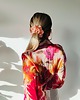 gumki do włosów Gumka jedwabna, scrunchie, frotka peach dew MAXI