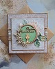 kartki scrapbooking Kartka na Komunię dla dziewczynki (w kopercie)