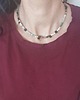chokery Naszyjnik choker BOHO ART granat, turmalin, amazonit