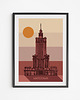 plakaty Plakat Pałac Kultury Retro Dzień