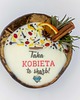 świeczniki i świece Taka Kobieta to Skarb / świeca w kokosie