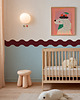 tapety i naklejki ścienne Wainscoting Double Wave - samoprzylepny dekoracyjny panel ścienny