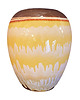 wazony Ceramiczny wazon w stylu Boho, Staffel Limburg, Niemcy lata 70.