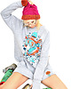bluza bez kaptura damska Ice Bear Baggy Light
