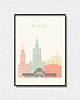 plakaty Warszawa grafika minimalistyczna