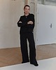 bluzki z długim rękawem damskie Czarna bluzka Art z poduchami