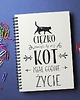 notatniki i albumy Ciężko pracuję, by mój kot .., notatnik