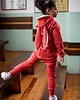 bluzy dla dziewczynki Bluza Malinowy KRÓLIK z Uszami