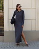 sukienki maxi damskie SUKIENKA BEGIN navy