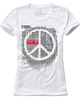 t-shirt damskie T-shirt damski UNDERWORLD Peace biały