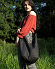 torby XXL Czarna torba hobo w stylu boho / vegan