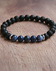 biżuteria męska Męska bransoletka : sodalit & lawa