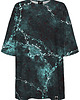 t-shirt damskie DR.CROW T-shirt Damski Oversize Marble Turquoise