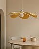 lampy wiszące Lampa wisząca żółta Benavid Ø75 cm