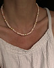 chokery Letnie wibracje - choker z Muszlą i Perłami