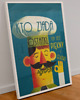 plakaty Plakat  do kuchni  vintage kucharz co zjada ostatki  50x70