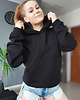 bluza z kapturem damska BLUZA Z KAPTUREM I272 CZARNA