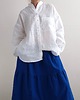 koszule damskie  100% len koszula oversize WHITE_STAR