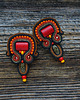 kolczyki soutache Autumn Garden - etniczne kolczyki soutache