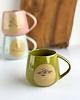 kubki Kubek ceramiczny beczułka 320 ml - Joga zielony