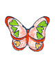 naszywki na ubrania Naszywka naprasowanka MOTYLEK termo haft dla dzieci 4,8x3,7cm