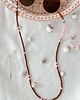 okulary damskie Łańcuszek do okularów  HIPPIE boho pink
