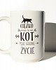 kubki Ciężko pracuje by mój kot miał godne .., kubek