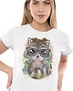 t-shirt damskie Koszulka szop zwierzęcy motyw zabawny nadruk