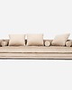 sofy i szezlongi Sofa KOPENHAGA beżowy welur, skandynawski design