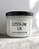 świece zapachowe Świeca sojowa CZYSTA JAK ŁZA - bezzapachowa 235 ml