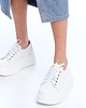 sneakersy damskie Sneakersy skórzane    (7111)